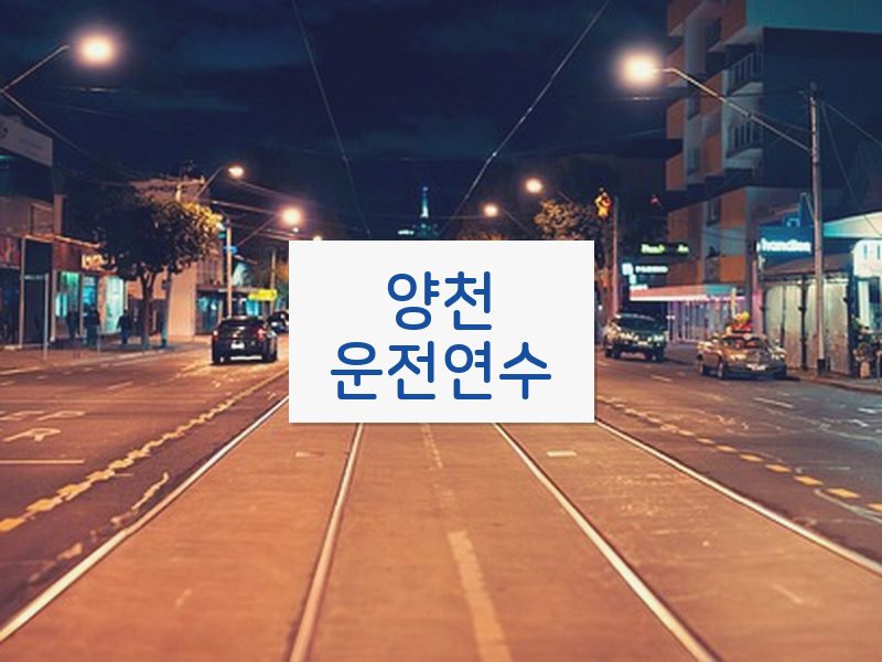 양천운전연수 후기