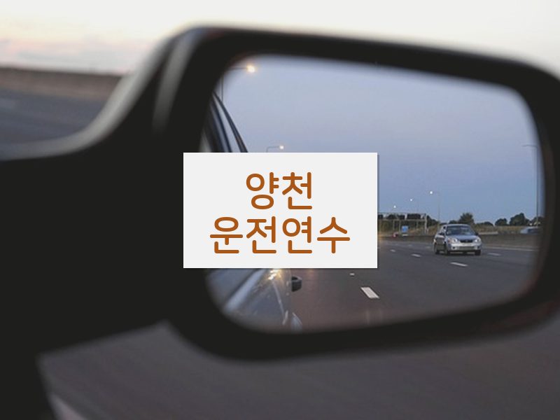 양천운전연수 후기