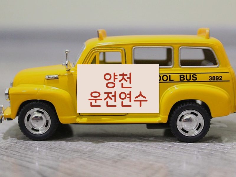 양천운전연수 후기