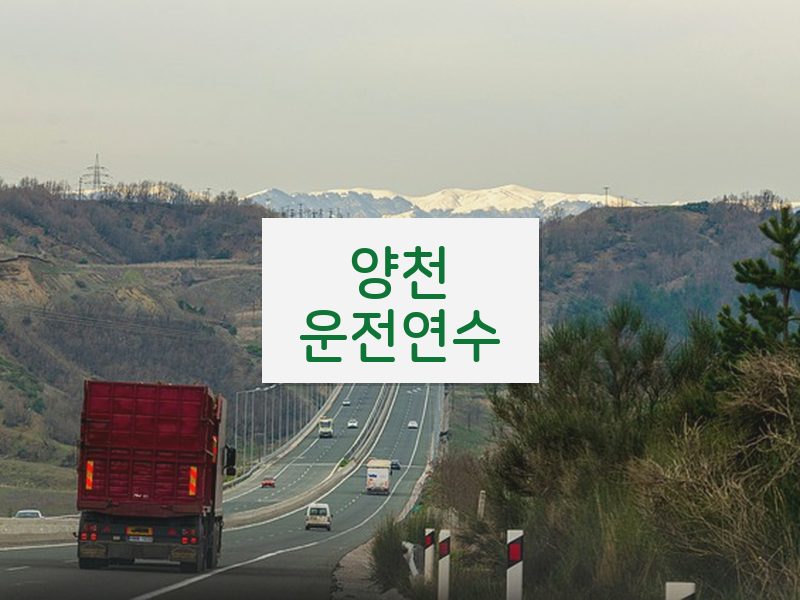 양천운전연수 후기