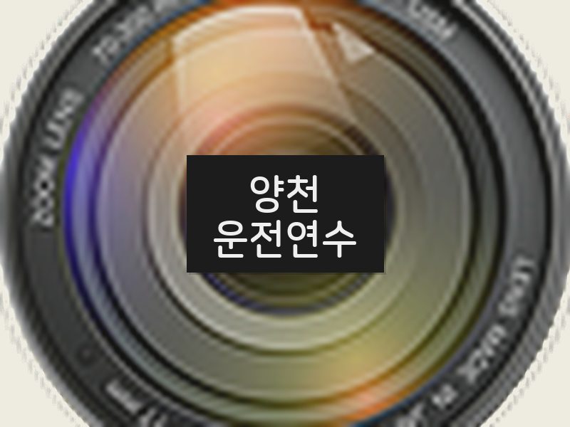 양천운전연수 후기