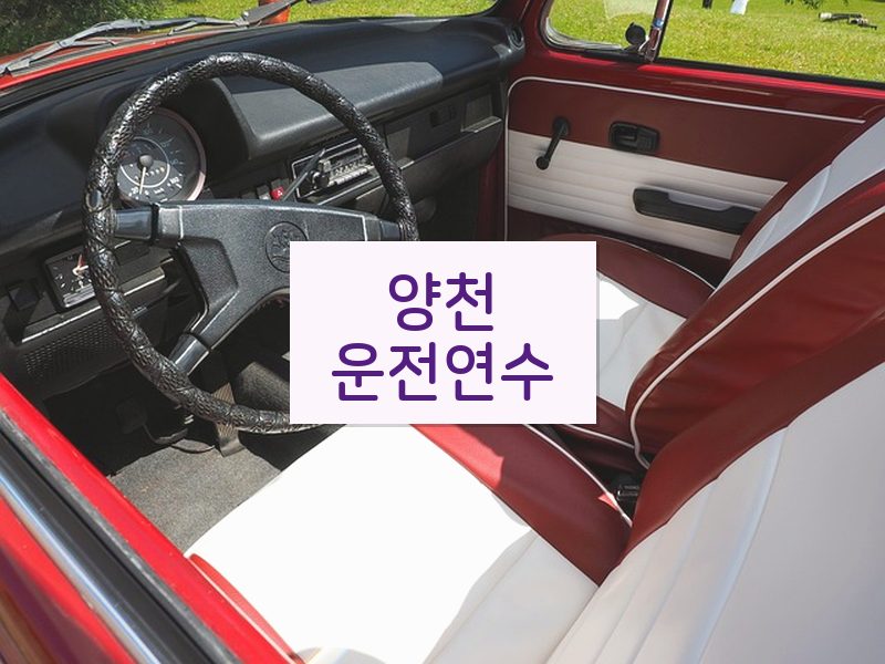 양천운전연수 후기