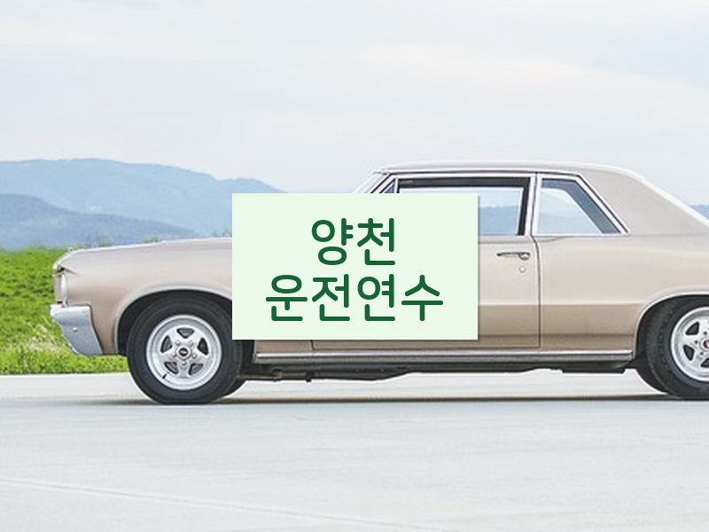 양천운전연수 후기