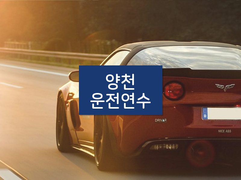 양천운전연수 후기