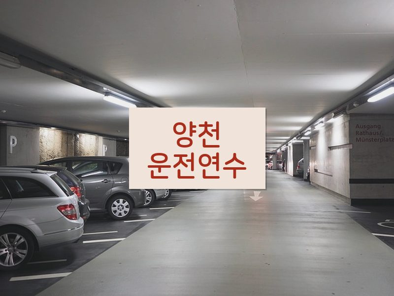 양천운전연수 후기