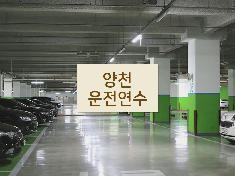 양천운전연수 후기