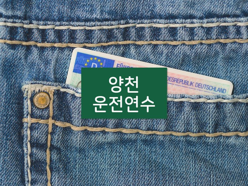 양천운전연수 후기
