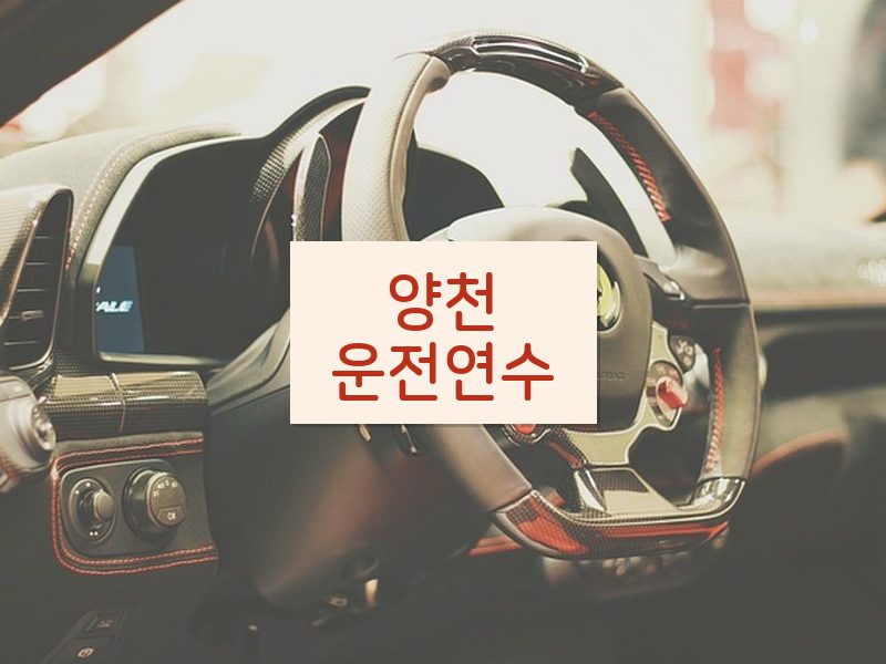 양천운전연수 후기