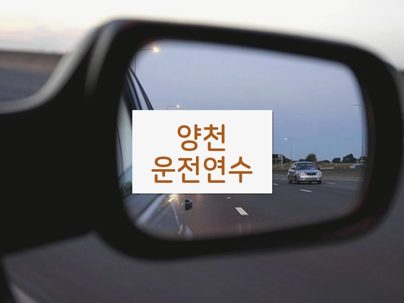 양천운전연수 후기
