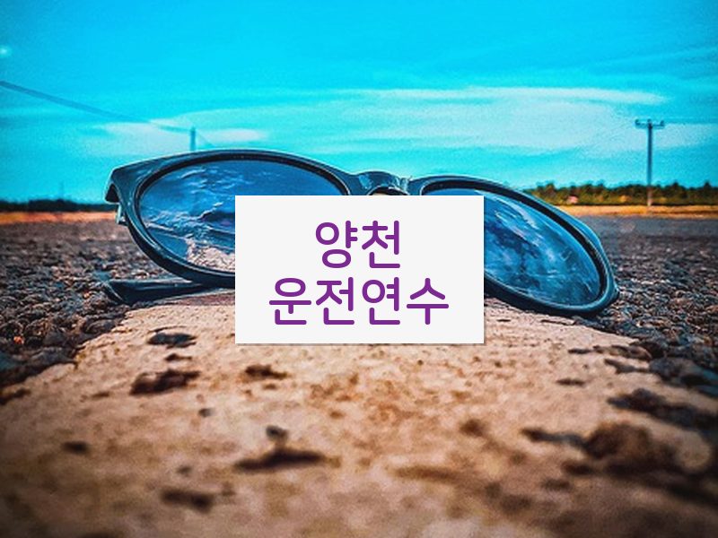 양천운전연수 후기
