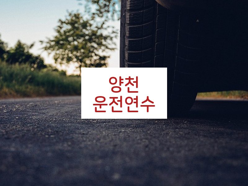 양천운전연수 후기
