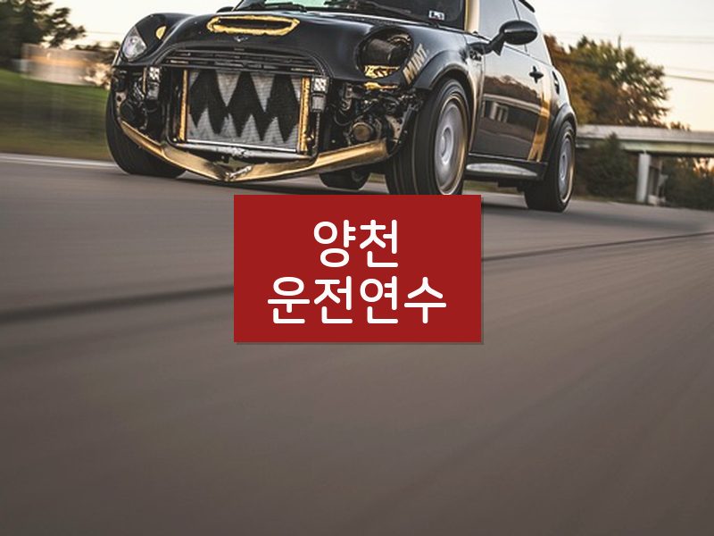 양천운전연수 후기