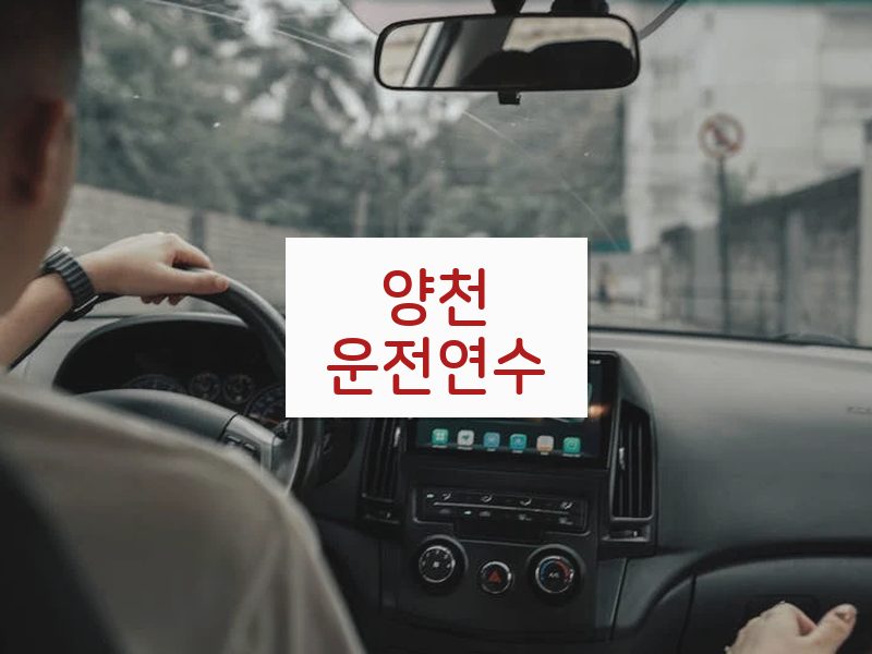 양천운전연수 후기