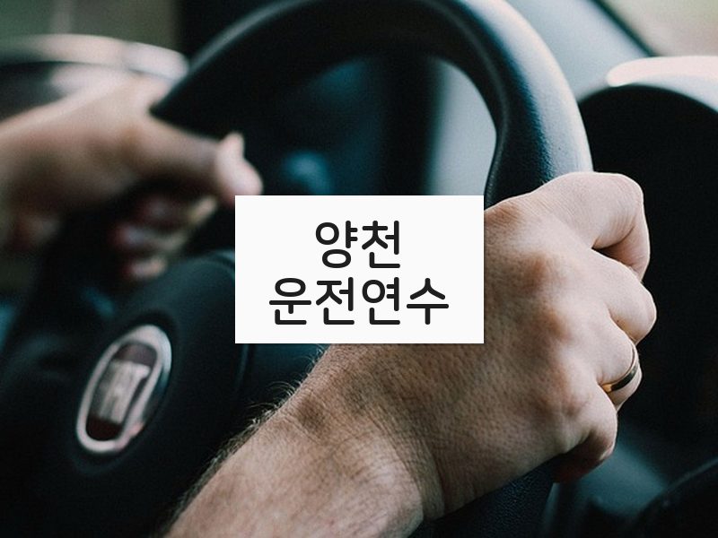 양천운전연수 후기
