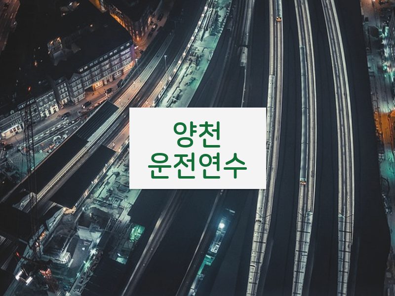 양천운전연수 후기