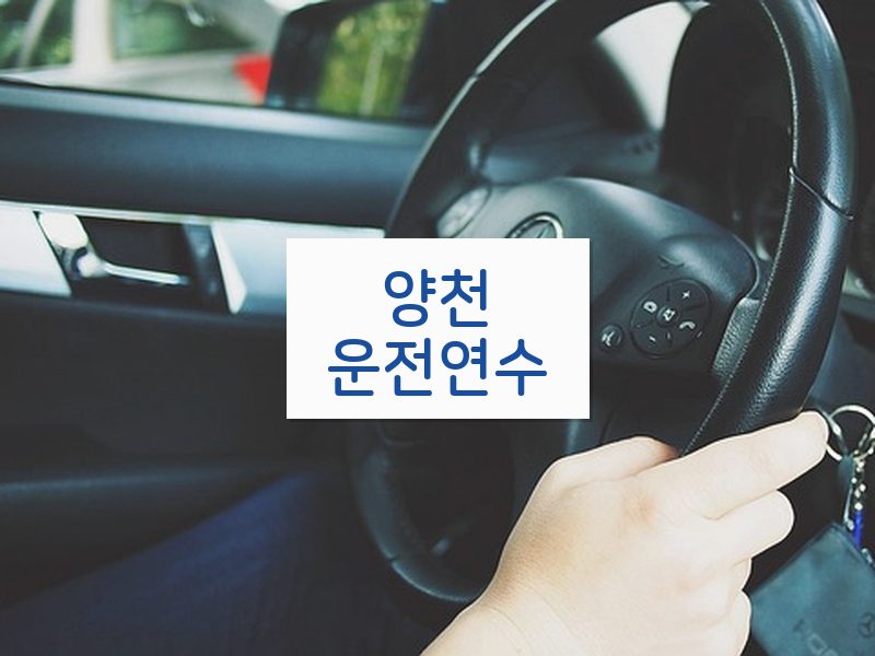 양천운전연수 후기