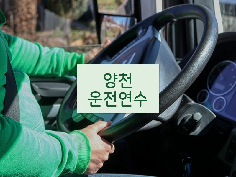 양천운전연수 후기