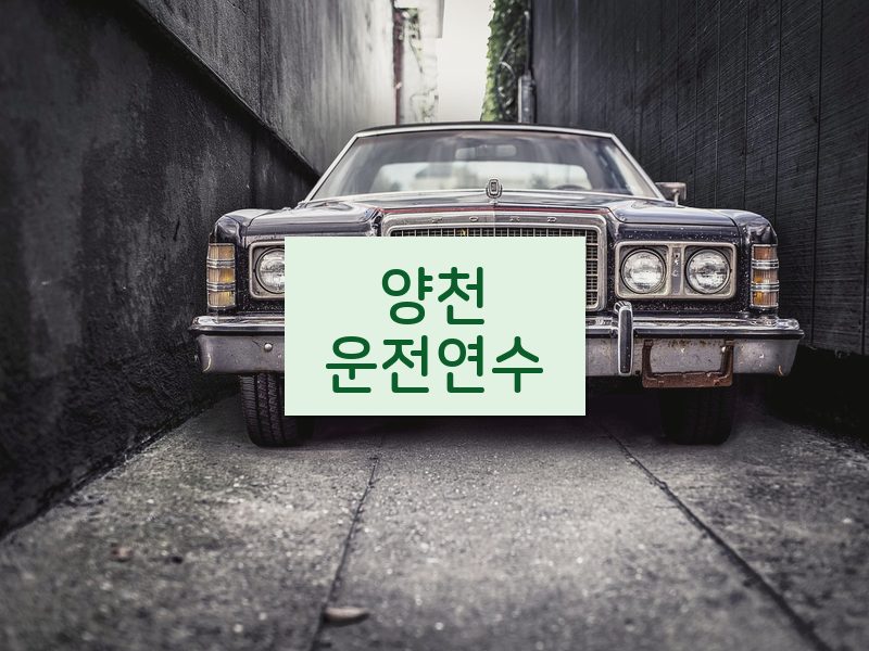 양천운전연수 후기