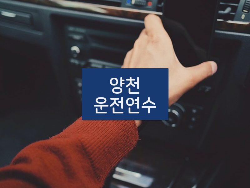 양천운전연수 후기