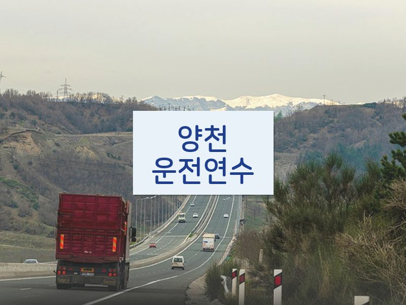양천운전연수 후기