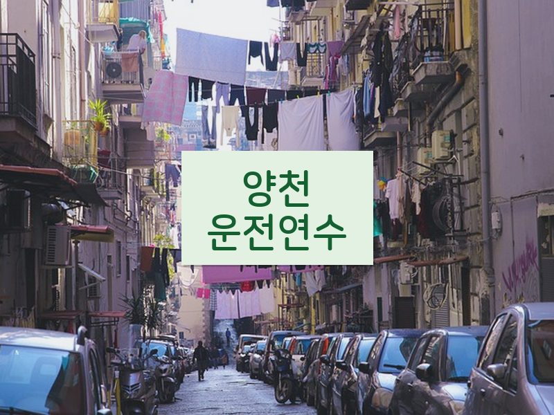 양천운전연수 후기