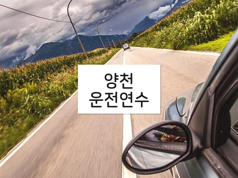 양천운전연수 후기