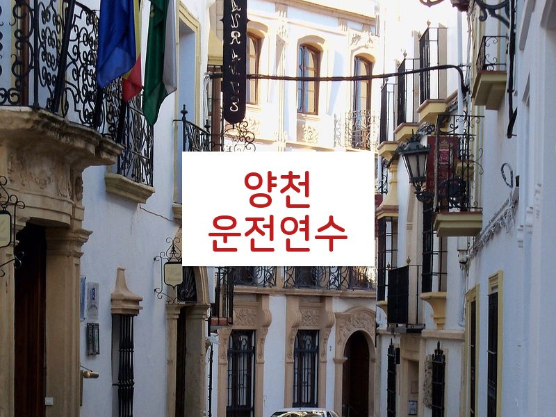 양천운전연수 후기
