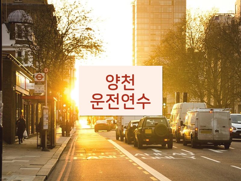 양천운전연수 후기