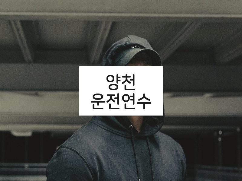 양천운전연수 후기