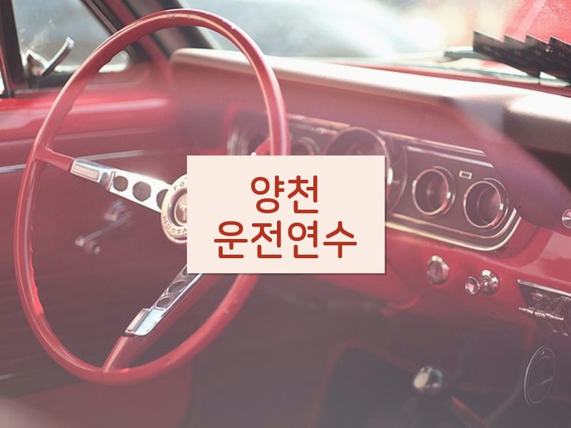 양천운전연수 후기