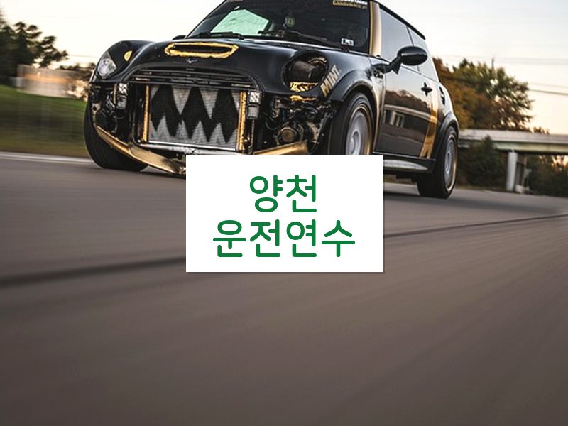양천운전연수 후기