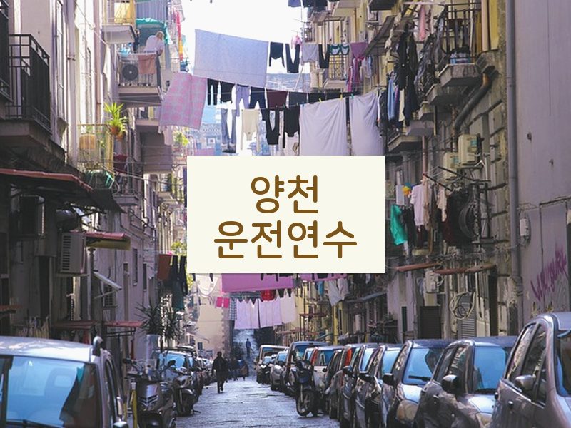 양천운전연수 후기