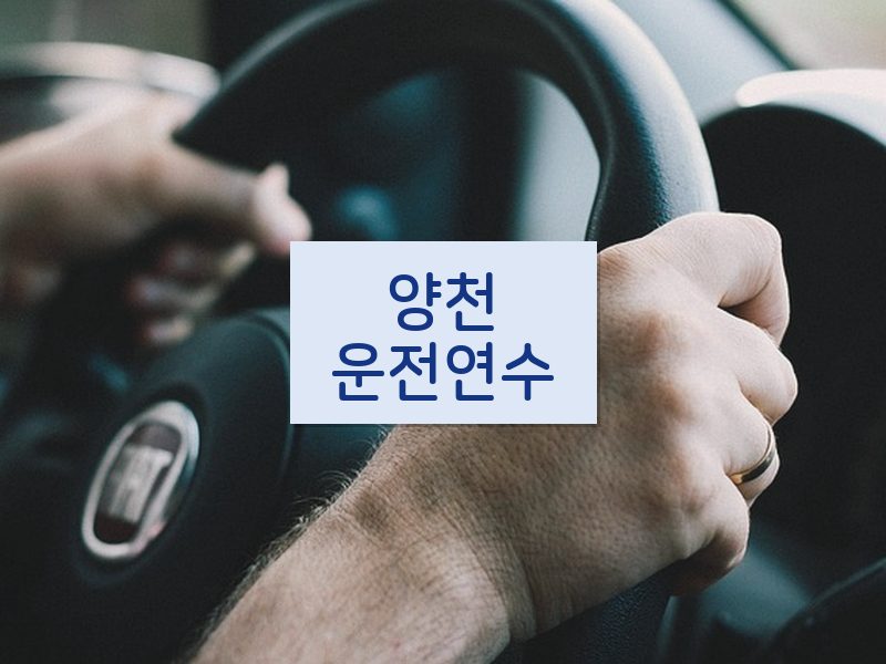 양천운전연수 후기