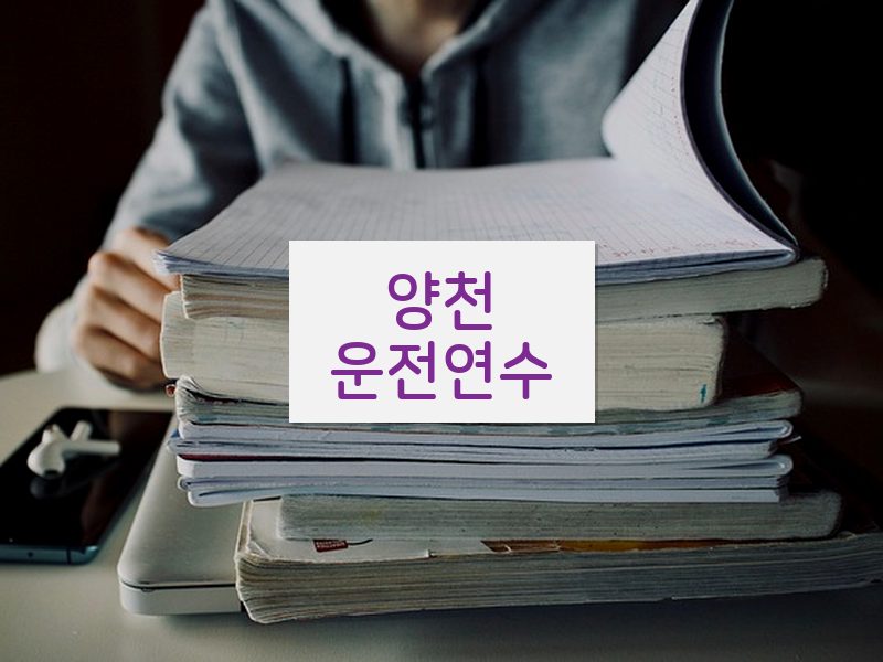 양천운전연수 후기