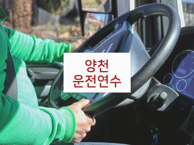 양천운전연수 후기