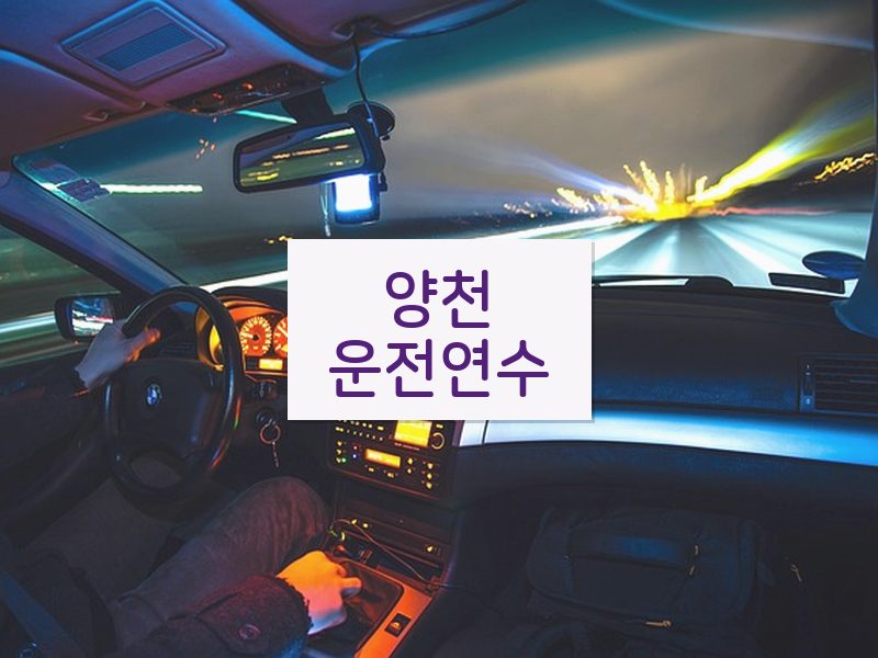 양천운전연수 후기