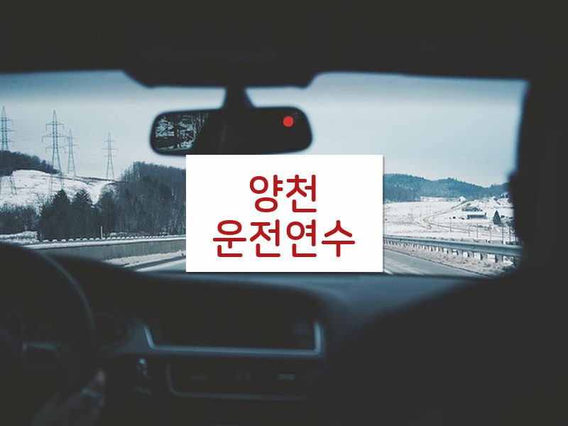양천운전연수 후기