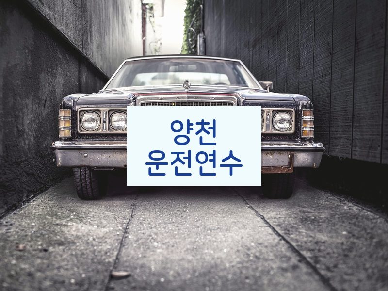 양천운전연수 후기