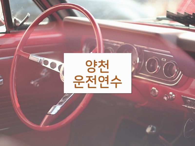 양천운전연수 후기
