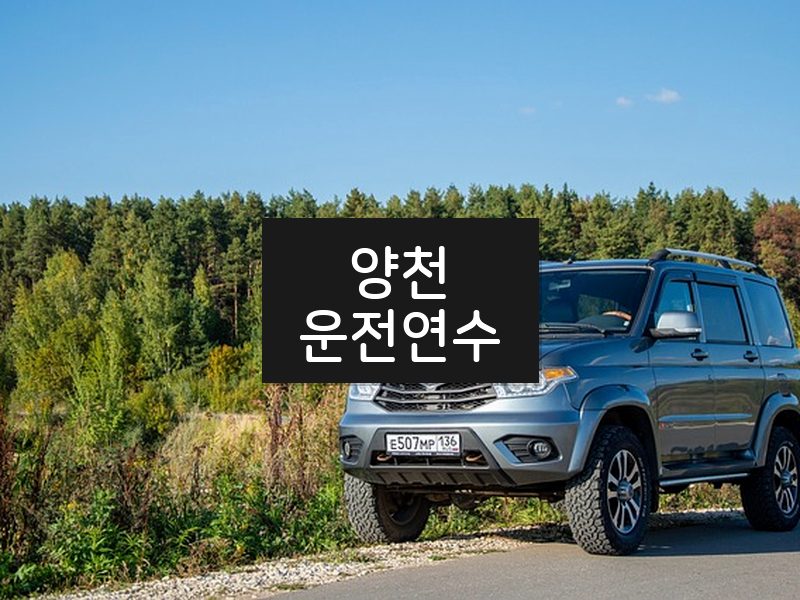 양천운전연수 후기