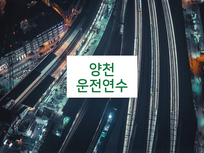 양천운전연수 후기