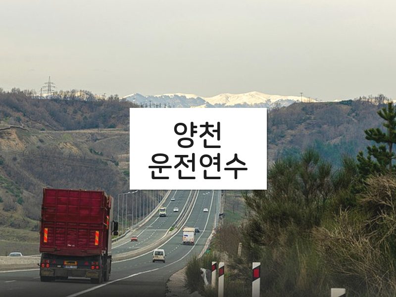 양천운전연수 후기
