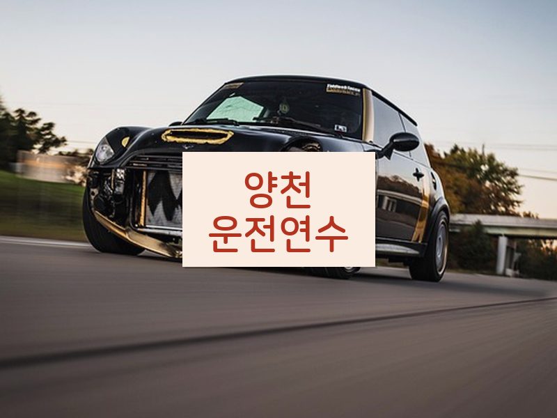 양천운전연수 후기