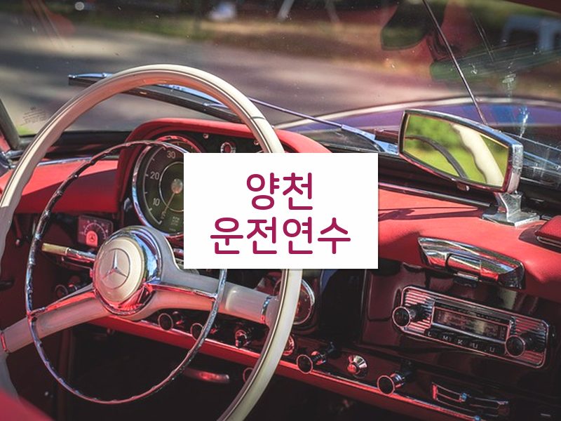 양천운전연수 후기