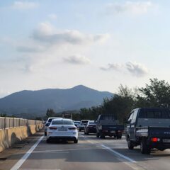 양천 도로, 비가 오면 완전 미끄러워요