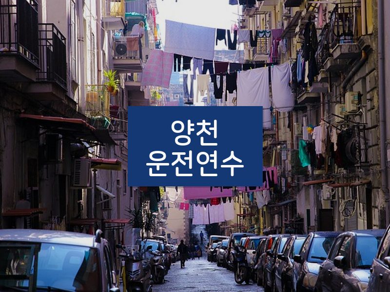 양천운전연수 후기
