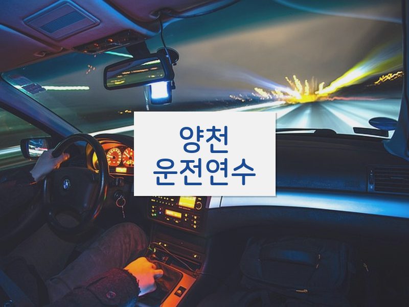 양천운전연수 후기